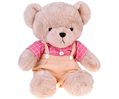 Jokomisiada Teddy bear - beige Filip 58cm in pink VINTAGE shirt ZA5923 A