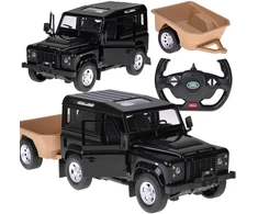Jokomisiada Rastar remote-controlled car Land Rover Defender 1:14 remote control with lights RC0712