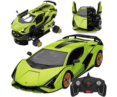 Jokomisiada Rastar 1:18 modelis Sian FKP37 nuotolinio valdymo automobiliui surinkti