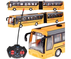 Jokomisiada Miesto mokyklinis autobusas, kurį kontroliuoja nuotolinio valdymo pultas