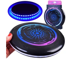Jokomisiada Skraidantis švytintis LED NSO DISKAS 23cm, skirtas smagiai mėtyti ZA4957