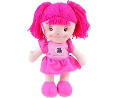 Jokomisiada Zuzia Rag Doll 33cm rožinėje suknelėje