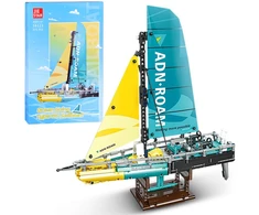 Jokomisiada Techniniai blokai Racing yacht 675 dalių spalvoti blokai ZA5296