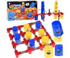 Jokomisiada 2in1 tic tac toe toe + žiedo metimo strateginis arkadinis žaidimas
