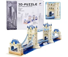 Jokomisiada Bokšto tiltas 3D Dėlionė 120 dalių erdvinė dėlionė Londonas ZA5399