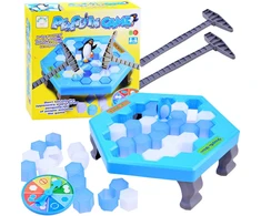 Jokomisiada Penguin on the ice rink game Trap - Ice sheet Hit the ice cubes GR0348