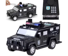 Jokomisiada Žaislinis automobilis Policijos taupyklė Bankomatas Seifas ZA3705