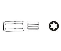 JONNESWAY KOŃCÓWKA TORX T45 x 30mm 6-kąt.10mm