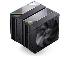 Jonsbo CA90 CPU Cooler, Dual-Tower, 1 x 130mm / 1 x 120mm, PWM, ARGB – juodas