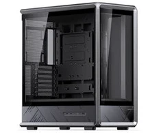 Jonsbo D401 PC-case, Midi Tower, ATX, Tempered Glass - juodas