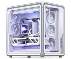 Jonsbo X400 PC-case, Midi Tower, ATX, Tempered Glass - baltas