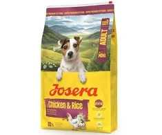 Josera Mini vištiena ir ryžiai sausas pašaras mažų veislių šunims su paukštiena, 10 kg