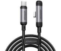 Joyroom S-A56 EnjoyX Series 90° USB-C – USB-C kabelis 60W 1.2m – juodos spalvos