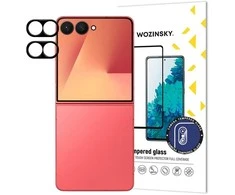 Juodas Wozinsky Full Camera Glass skirtas Samsung Galaxy Z Flip 7, Set of 2