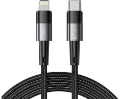Kabelis 3A 20W 2m PD USB-C ir „Lightning“ Tech-Protect UltraBoost pilkos spalvos
