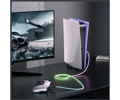 Kabelis 4smarts USB-C 60W 1.5m RGB