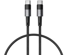 Kabelis 5A PD100W 0,25m USB-C – USB-C Tech-Protect Ultraboost pilkos spalvos