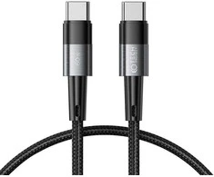 Kabelis 60W 3A 0,25m USB-C – USB-C Tech-Protect UltraBoost pilkos spalvos