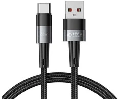 Kabelis 6A 66W 1m PD USB – USB-C Tech-Protect UltraBoost pilkos spalvos