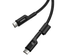 Greito įkrovimo laidas USB-C į USB-C Baseus Fish-Eye 100W, 1m (juodas)