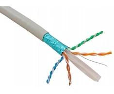 Kabelis metrais FTP CAT6 PNI F06 su 4 poromis, skirtas 1 Gigabit internetui ir stebėjimo sistemoms