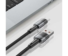 Kabelis PD 66W 6A 0,5m USB – USB-C Tech-Protect UltraBoost pilkos spalvos