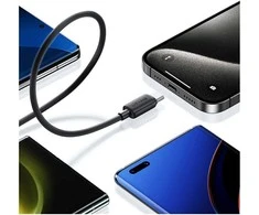 Kabelis USAMS KY Series US-SJ696 60W USB-C į USB-C 2m baltos spalvos