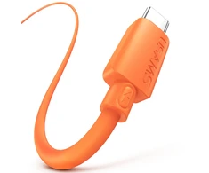 Kabelis USAMS U98 3A Silicone Fast Charging USB-C oranžinės spalvos
