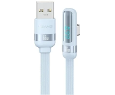 Kabelis USAMS US-SJ651 USB-A/USB-C mėlynas