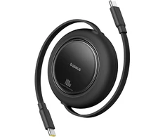Kabelis USB C – USB C 1.5m 100W suvyniojamas juodas Free2Pull BASEUS