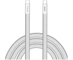 Kabelis Verbatim Sync &amp; Charge SoftTouch USB-C į USB-C 100W PD3.0 120cm baltos spalvos 30277
