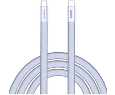 Kabelis Verbatim Sync &amp; Charge SoftTouch USB-C į USB-C 100W PD3.0 120cm violetinės spalvos 30278