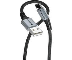 Verbatim cable Sync &amp; Charge USB-A to USB-C 18W 120 cm, Juodas
