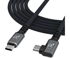 Kabelis Wozinsky WPS2-UY41S USB-C Thunderbolt 4 240W 2m 4K – juodos spalvos