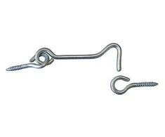 Kabliukas Domax 8872 K-80 201, sidabro, 80 mm x 17 mm