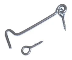 Kabliukas Domax 8873 K-100 201, sidabro, 100 mm x 17 mm