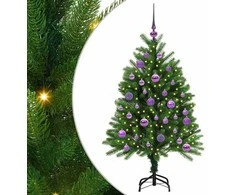 Kalėdų eglutė su 150 LED s stovu Žalia 120 cm PE