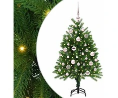 Kalėdų eglutė su 150 LED s stovu Žalia 120 cm PE
