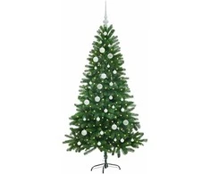 Kalėdų eglutė su 150 LED s stovu Žalia 150 cm PE