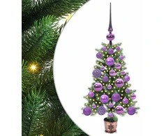 Kalėdų eglutė su 150 LED s stovu Žalia 65 cm PE