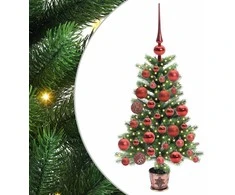 Kalėdų eglutė su 150 LED s stovu Žalia 65 cm PE