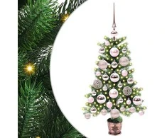 Kalėdų eglutė su 150 LED s stovu Žalia 65 cm PE