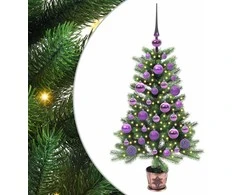 Kalėdų eglutė su 150 LED s stovu Žalia 90 cm PE