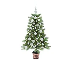 Kalėdų eglutė su 150 LED s stovu Žalia 90 cm PE