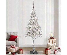 Kalėdų eglutė su 300 LED s stovu Balta 180 cm PE ir Plienas