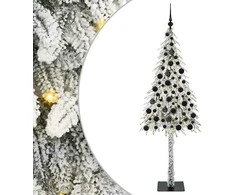 Kalėdų eglutė su 300 LED s stovu Balta 180 cm PE ir Plienas