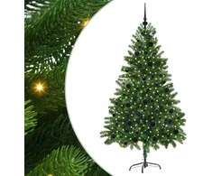 Kalėdų eglutė su 300 LED s stovu Žalia 180 cm PE