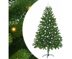 Kalėdų eglutė su 300 LED s stovu Žalia 210 cm PE