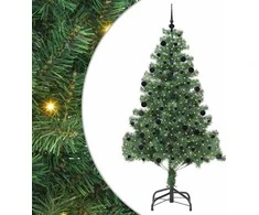 Kalėdų eglutė su 300 LED s stovu Žalia 210 cm PVC