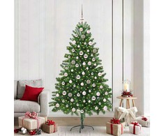 Kalėdų eglutė su 300 LED s stovu Žalia 210 cm PE